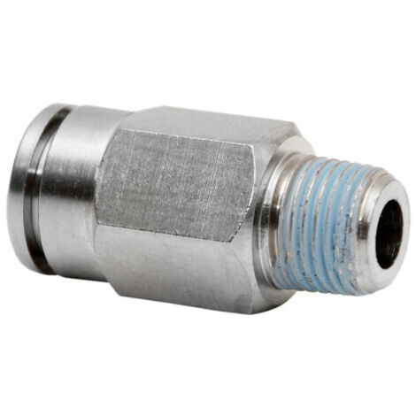 Racor recto Rosca Macho en 5 unidades para tubos de 4mm a 8mm                 Tubo 8mm - Rosca 1/2"