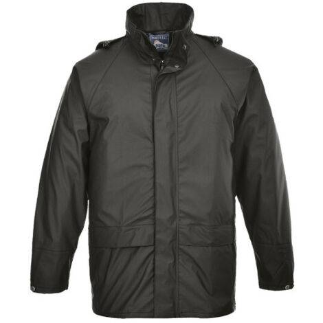 Chubasquero de doble tapeta y puños con corchetes Sealtex Classic S450 S Negro
