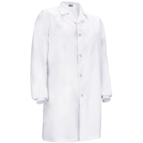 Bata de trabajo sin bolsillos CYCLONE 3XL Blanco (1/3)