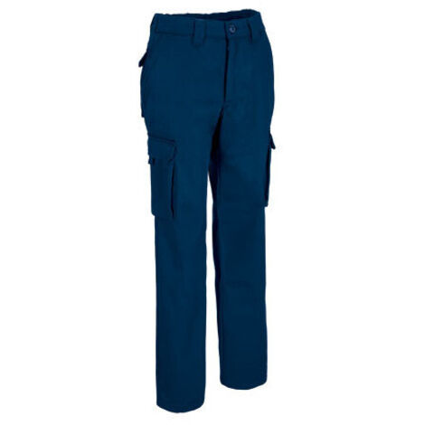 Pantalón de trabajo multibolsillos, térmico con polar interior BERGAMO XXL Azul marino orión (1/5)