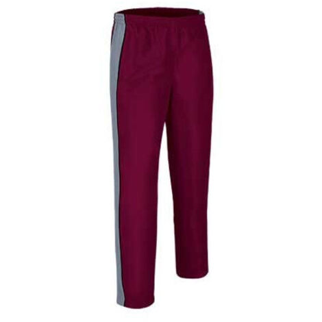 Pantalón deportivo largo Match Point 4/5 niño Granate/Gris/Negro