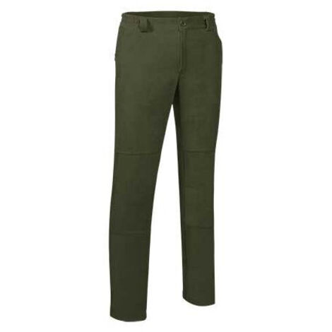 Pantalón trekking en tejido de pana Reno L Verde militar