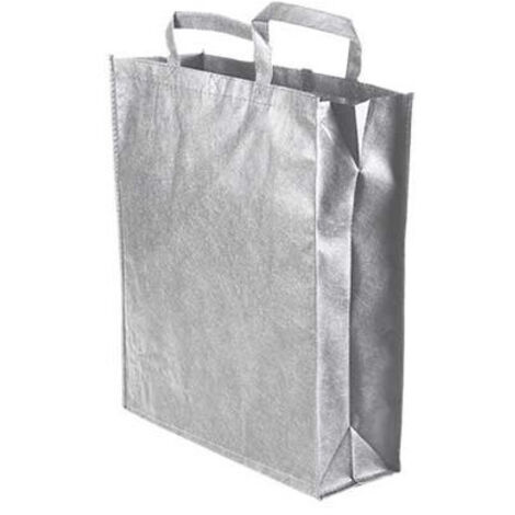 Bolsa con asas Fancy Pequeña Plata