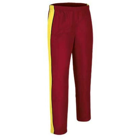 Pantalón deportivo largo Match Point 10/12 niño Rojo/Amarillo/Negro