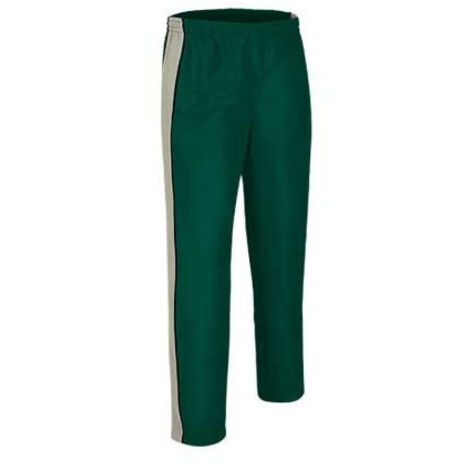 Pantalón deportivo largo Match Point 6/8 niño Verde Botella/Beige/Negro
