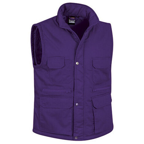 Chaleco acolchado multibolsillos Reporter S Violeta uva