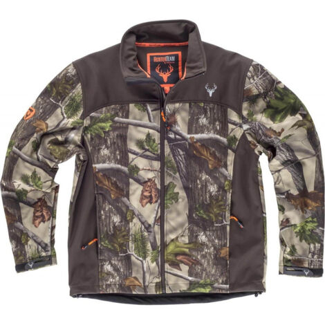 Chaqueta Workshell con motivos vegetales con bolsillos interiores WORKTEAM S8665 (1/3)