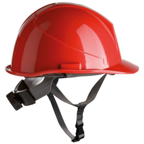 Casco de HDPE con barboquejo y rosca SAFETOP ER-Safety  Rojo