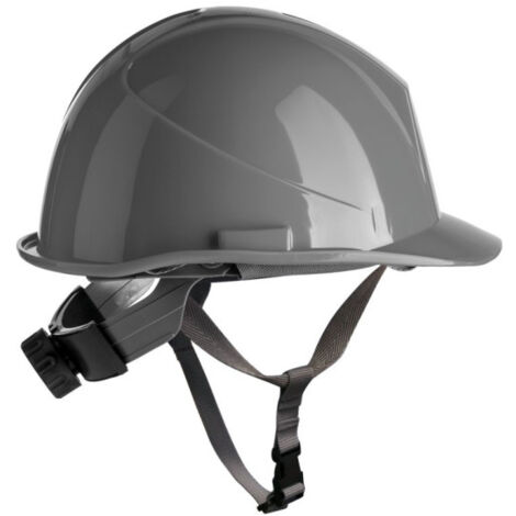 Casco de HDPE con barboquejo y rosca SAFETOP ER-Safety Gris (1/2)