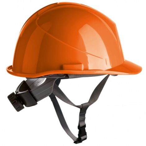 Casco de HDPE con barboquejo y rosca SAFETOP ER-Safety  Naranja