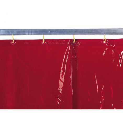 Cortina de soldadura color naranja Cepro para sujeción                         200 x 140 cms