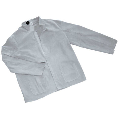 Chaqueta soldador fabricada en cuero serraje vacuno (ref. DAV) XXL