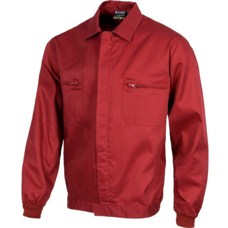 Cazadora básica con cierre de cremallera de nylon oculta WORKTEAM B1102 64 Granate (1/3)