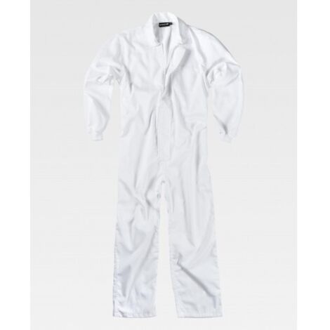 Buzo para alimentación WORKTEAM B3010 con cuello camillero y mangas ajustadas 52 Blanco