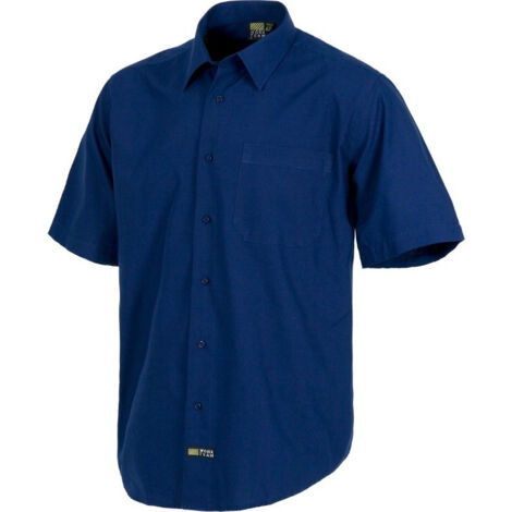 Camisa industrial manga corta WORKTEAM B8100 con costuras reforzadas 50 Azul marino