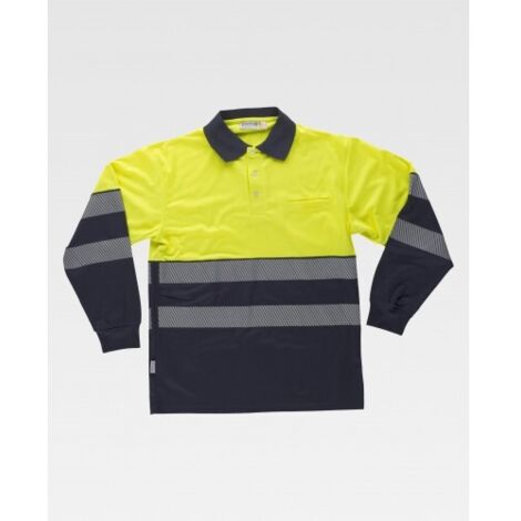 Polo de Alta Visibilidad con interior en tejido afelpado WORKTEAM C3891
