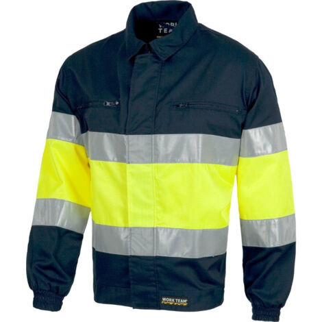 Cazadora combinada con Alta Visibilidad con cintas reflectantes WORKTEAM C4119 (1/3)