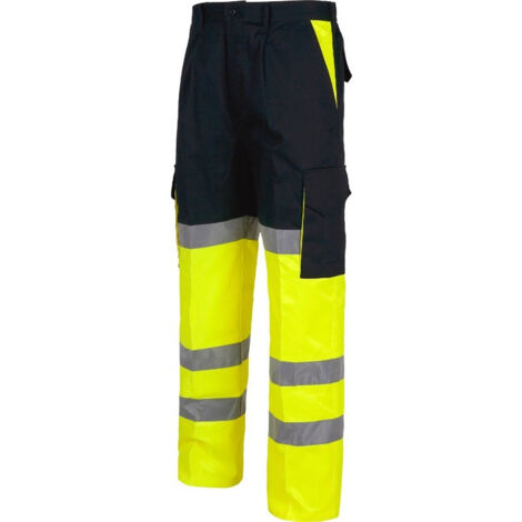 Pantalón de alta visibilidad con bolsos de apertura inclinados WORKTEAM C3214 (1/3)