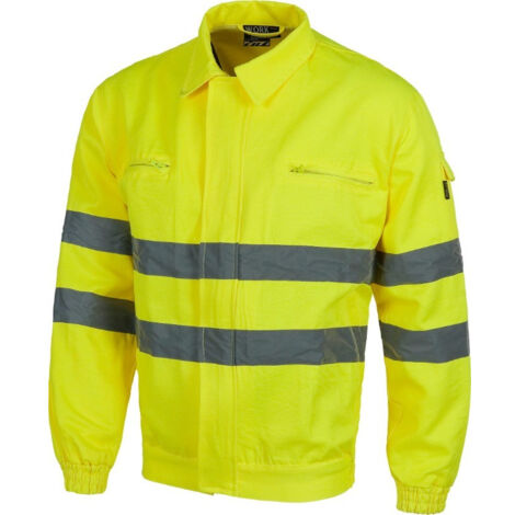 Cazadora Fluor de alta visibilidad con dos bolsillos en el pecho WORKTEAM C3910 (1/3)