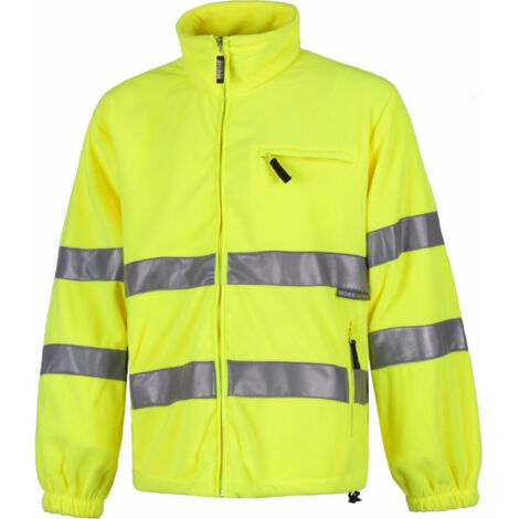 Forro polar de alta visibilidad con bolsillo en el pecho de cremallera WORKTEAM C4035 (1/3)