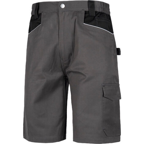 Bermuda combinada con refuerzos y triple costura WORKTEAM Future WF1017 XL Gris Oscuro+Negro (1/3)