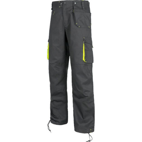 Pantalón con bolso desmontable para herramientas WORKTEAM Future WF1619 42 Gris+Amarillo A.V. (1/3)