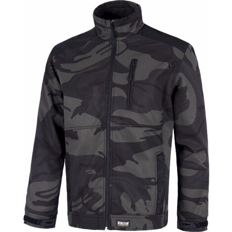 Workshell Sport 0158S | L - Camuflaje+Negro