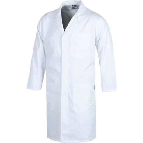 Bata de servicios modelo unisex con cuello solapa WORKTEAM B6700 XL Blanco (1/3)