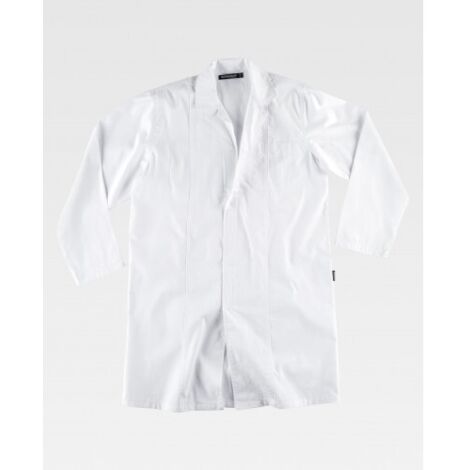 Bata con cierre de velcro especial para alimentación WORKTEAM B3012 S Blanco
