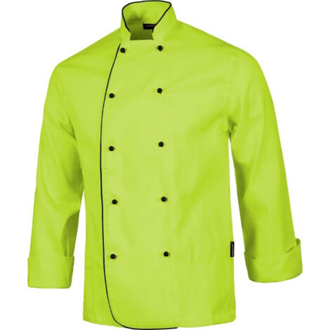 Chaquetilla de cocina unisex con botones combinados de seguridad WORKTEAM B9205 (1/3)