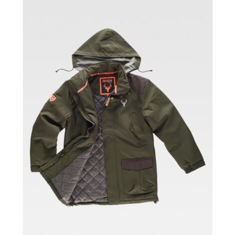 Parka impermeable acolchada con canesú en espalda WORKTEAM S8230 (1/4)