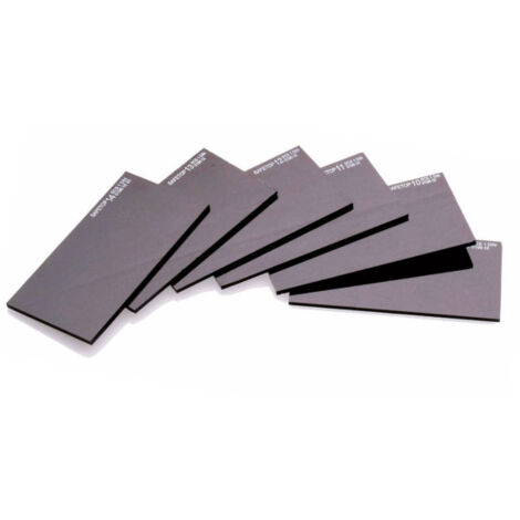 10 Filtros soldadura cristal mineral | 108 x 51 mm - Tono 14