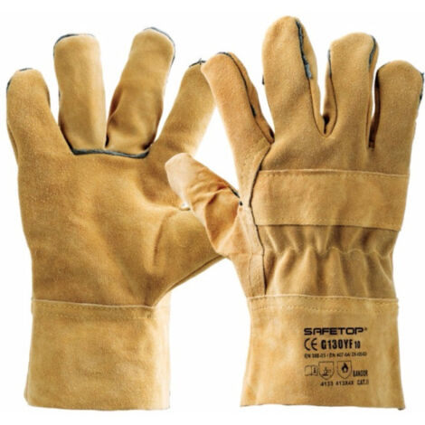 Guante de soldador piel serraje SAFETOP anticalórico Bangor