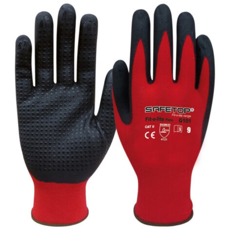 Guantes recubiertos de nitrilo hasta los nudillos SAFETOP Fit-o-lite 6