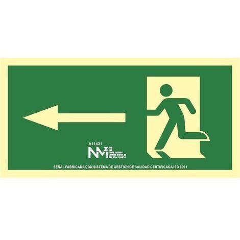 NM RD00113 – Segnale Luminiscente per porta tagliafuoco classe B PVC 0,7 mm 21 x 30 cm con CTE, RIPCI e adatto per la nuova legge