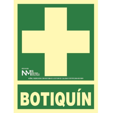 CARTEL PVC CLASE A 21 30 BOTIQUIN
