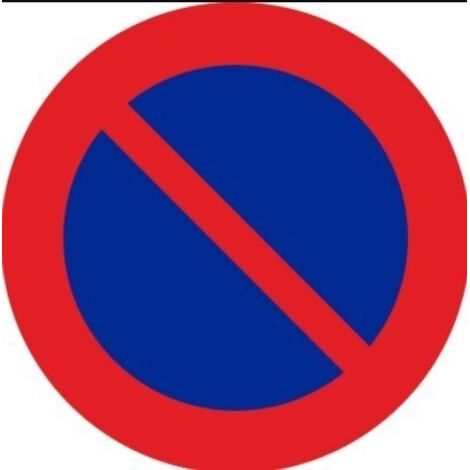 Señal Vial 700X700Mm Metalica Prohibido Estacionar V10041