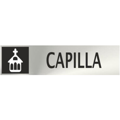 Informativa Capilla Acero Inoxidable Adhesivo de 0'8mm 50 x 200 mm (1/2)