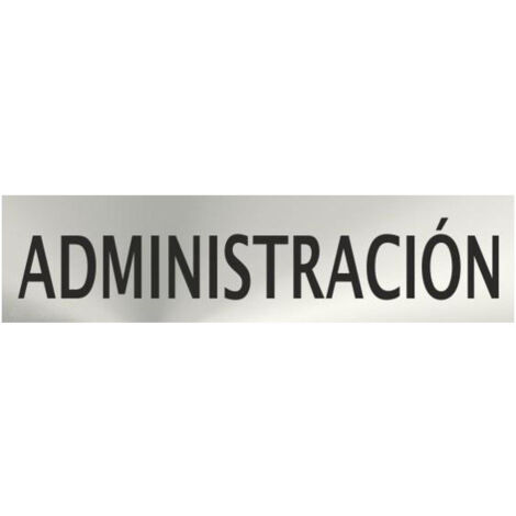 Informativa Administración Acero Inoxidable Adhesivo de 0,8mm 50x200mm RD707062 (1/2)