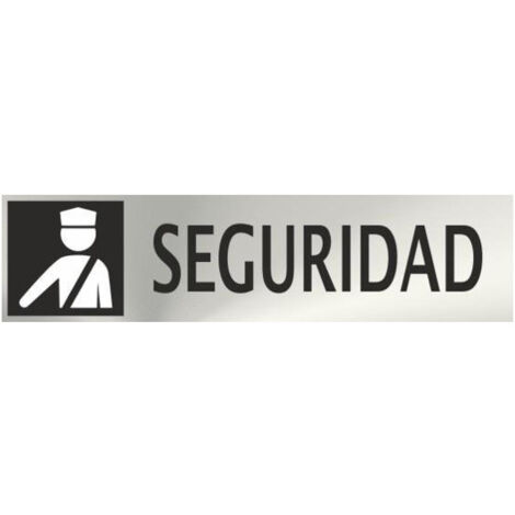 Informativa Seguridad Acero Inoxidable Adhesivo de 0'8mm 50 x 200 mm (1/2)