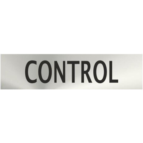 Informativa Control Acero Inoxidable Adhesivo de 0'8mm 50 x 200 mm (1/2)