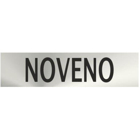 Informativa Noveno Acero Inoxidable Adhesivo de 0'8mm 50 x 200 mm