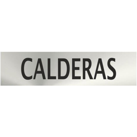 Señal Informativa Calderas Adhesivo de 0'8mm (acero inoxidable) 50 x 200 mm SEKURECO (1/2)