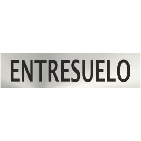 Señal informativa Entresuelo acero inoxidable de 0'8mm 50 x 200 mm SEKURECO (1/2)