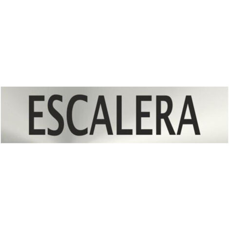 Señal informativa de acero inoxidable Escalera de 0'8mm 50 x 200 mm SEKURECO (1/2)
