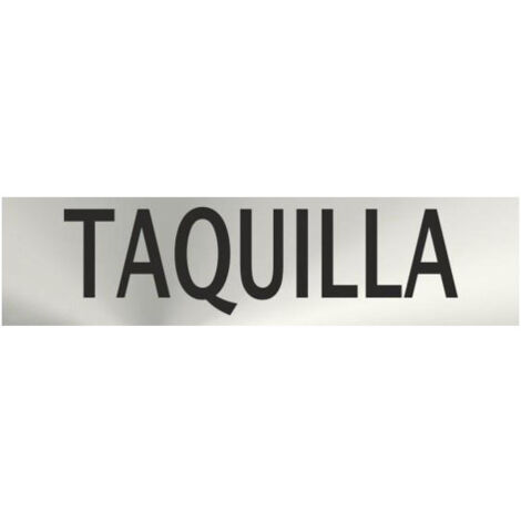 Informativa Taquilla Acero Inoxidable Adhesivo de 0'8mm 50 x 200 mm (1/2)