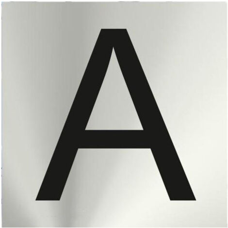 Señal letra a acero inox adhesiva 5cm rd717137
