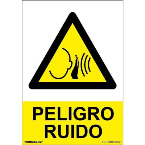 Señal con tintas UV Peligro de ruido SEKURECO 150 x 200 mm ADHESIVOS DE VINILO (1/2)