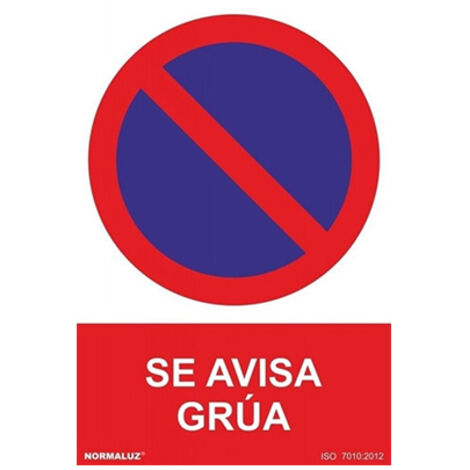 Señal se avisa grua 210x297mm rd40041