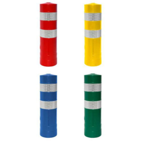 Baliza cilíndrica hito H75  Rojo                       750 x 200 mm